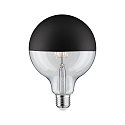 Kopspiegellamp globe DECO GLOBE G125 LED BLACK MATT G125 helder E27 6,5W 600lm 2700K CRI >80 dimbaar