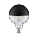 Paulmann Kopspiegellamp globe DECO GLOBE G125 LED BLACK MATT G125 helder E27 6,5W 600lm 2700K CRI >80 dimbaar