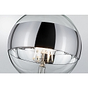 Paulmann Lichtbron filament globe DECO GLOBE LED MIRROR-RING SILVER G125 helder E27 6,5W 640lm 2700K CRI >80 dimbaar