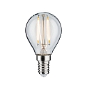 LED Filament Drop lamp P45, 230V, E14, 4.8W 2700K 470lm, dimmable, glass clear