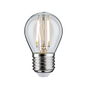 LED Filament Drop lamp P45, 230V, E27, 2.6W 2700K 250lm, not dimmable, glass clear