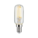 LED Filament Tube lamp T25, 230V, E14, 4.8W 2700K 470lm, dimmable, glass clear