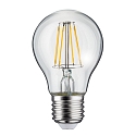 Paulmann LED Filament Lamp Pear A60, 230V, E27, 4.3W 2700K 470lm, not dimmable, glass clear