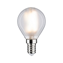 LED Filament Drop Lamp P45, 230V, E14, 5W 4000K 470lm, dimmable, plastic matt