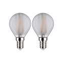 Paulmann Filamentlamp druppelvorm P45 set van 2 E14 4,5W 470lm 2700K CRI >80 