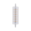 LED linear lamp R7s 118mm R7S long, switchable R7s 12W 1521lm 2700K CRI >80 