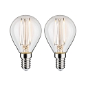 Filamentlamp druppelvorm FILAMENT P45 set van 2, schakelbaar E14 2,7W 250lm 2700K CRI >80 