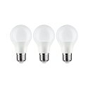 Paulmann LED lamp peervorm STANDARD OPAL A60 set van 3, schakelbaar E27 8W 806lm 2700K CRI >80 