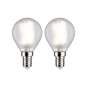 Filamentlamp druppelvorm set van 2 E14 4,8W 470lm 4000K 360� CRI >80 