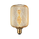 LED gloeilamp METALLIC GLOW CYLINDER HELIX schakelbaar E27 3,5W 130lm 1800K CRI >80 