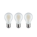 Paulmann LED lamp peervorm set van 3 E27 9W 1055lm 4000K CRI 80-89