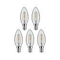 Paulmann Filamentlamp kaarsvorm set van 5 E14 5W 470lm 2700K CRI 80-89