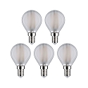Paulmann LED Lamp druppel set van 5 E14 5W 470lm 4000K CRI 80-89