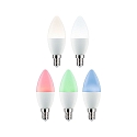 Paulmann WIFI LED Smart light bulb RGBW set of 3, ZigBee controllable E14 5W 470lm 2200-6500K CRI 80-89 dimmable