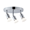 Paulmann Plafondarmatuur CAROLINA 3-vlams GU10 IP44, chroom 