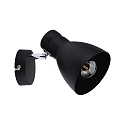 Paulmann Spot DAVY 1-vlams E27, chroom, zwart mat dimbaar