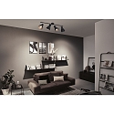 Paulmann spot DAVY 4 flames E27, chrome, black matt dimmable