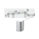 Paulmann Eindkap DUO set van 2, aluminium mat