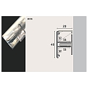 Paulmann Profiel YOURLED STRIP DUO, aluminium ge�loxeerd