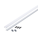 Paulmann Profiel YOURLED STRIPE met omslag, aluminium ge�loxeerd, grijs, satijn
