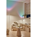 Paulmann Paulmann LED Floor lamp Ramos 13W white matt/chrome with foot dimmer