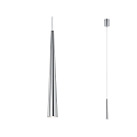 Paulmann Paulmann LED Pendant luminaire Gutta brushed aluminum, 1 flame 1x 7W