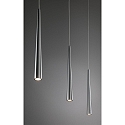 Pendelarmatuur GUTTA LED 3-vlams, lang