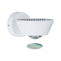 Paulmann Wandarmatuur SABIK LED up down, met lensoptiek IP44, wit mat dimbaar