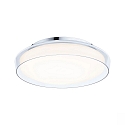 wall and ceiling luminaire LUENA IP44, chrome, mat 