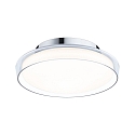 wall and ceiling luminaire LUENA IP44, chrome, mat 