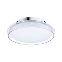 Paulmann wall and ceiling luminaire LUENA IP44, chrome, mat 