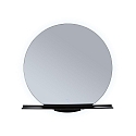 Paulmann mirror with lighting MIRO � 50CM round, without frame, tunable white, with shelf IP44, black matt 