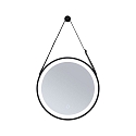 Paulmann mirror with lighting MIRO � 40CM round, tunable white, with suspension kit IP44, black matt 