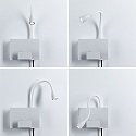 Leesarmatuur HALINA LED met USB-aansluiting IP20