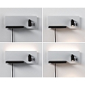 Paulmann Leesarmatuur SERRA LED met USB-aansluiting, rechts IP20, zwart, wit dimbaar