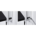 Paulmann Leesarmatuur SERRA LED met USB-aansluiting, rechts IP20, zwart, wit dimbaar
