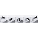 Paulmann Leesarmatuur SERRA LED met USB-aansluiting, rechts IP20, zwart, wit dimbaar