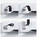 Paulmann Leesarmatuur SERRA LED met USB-aansluiting, rechts IP20, zwart, wit dimbaar