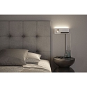 Paulmann Leesarmatuur SERRA LED met USB-aansluiting, rechts IP20, zwart, wit dimbaar