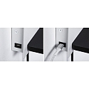 Paulmann Leesarmatuur SERRA LED met USB-aansluiting, links IP20, zwart, wit dimbaar