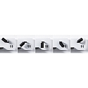Paulmann Leesarmatuur SERRA LED met USB-aansluiting, links IP20, zwart, wit dimbaar