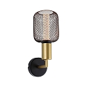 Wandarmatuur RAVI IP44 stijf E27 IP44, goud, zwart
