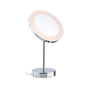 Paulmann Spiegel met verlichting MASUA IP44 - 3X ZOOM 3-voudig, rond, CCT Switch, met stekker, instelbaar IP44 / IP20, chroom 