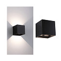 Paulmann Batterij wandlamp NYARA UP&DOWN hoekig IP44, zwart 