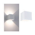 Paulmann battery wall luminaire NYARA UP&DOWN square IP44, white 