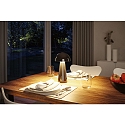 Paulmann battery table lamp ONZO with USB connection, with touch dimmer IP44, glossy, black dimmable