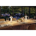 Paulmann battery table lamp ONZO with USB connection, with touch dimmer IP44, glossy, white dimmable