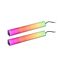 Lichtbalk set van 2, RGB IP20, zwart dimbaar