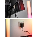 Paulmann Lichtbalk set van 2, RGB IP20, zwart dimbaar