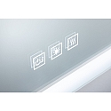 Spiegel met verlichting MIRRA LED 60 X 80CM / HIGH hoekig, CCT Switch, met aanraakdimmer, met verwarmingsfunctie IP44
